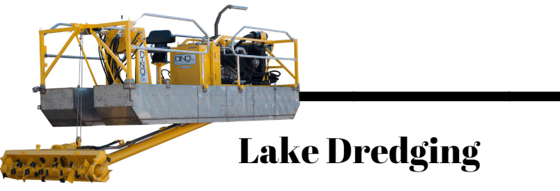The Dino6 dredge, a lake dredging machine